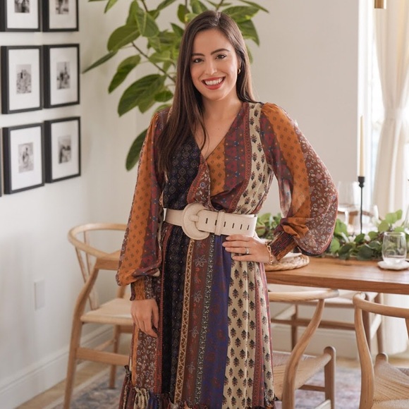 Beautiful Fall Midi Dress - Picture 2 of 3